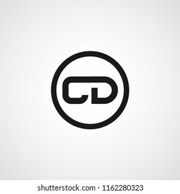 Intial Letter CD Logo Template Design