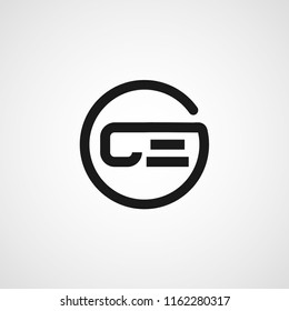Intial Letter CE Logo Template Design