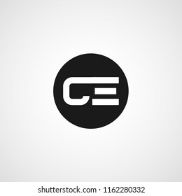 Intial Letter CE Logo Template Design