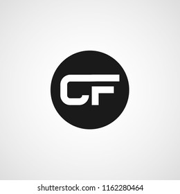 Intial Letter CF Logo Template Design