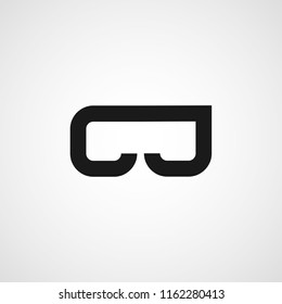 Intial Letter CJ Logo Template Design