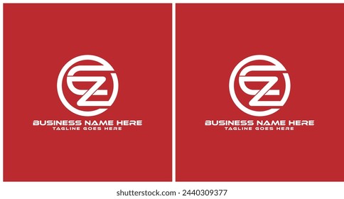 Intial Letter CZ Logo or EZ Logo design