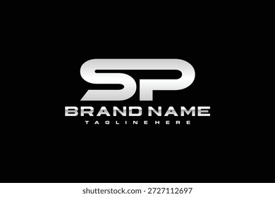 logotipo da letra SP do monograma inicial