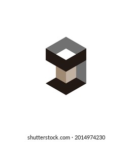 El logotipo del vector de letra P inicial