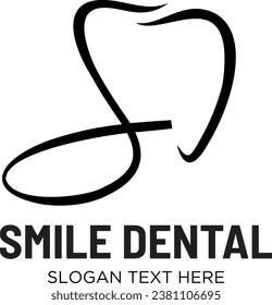  intial SD dental vector logo design