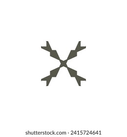 Intial X logo company letter