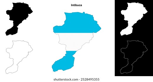 Conjunto de mapas do departamento de Intibuca