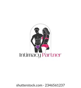 The Intimacy Partner Sexy logo exudes allure and connection. A captivating design symbolizing sensuality and strong relationships.