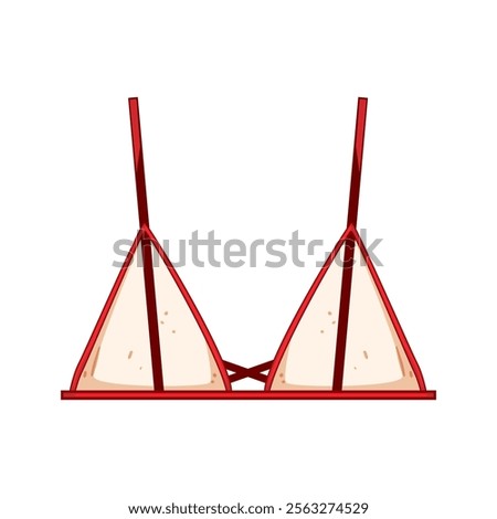 intimate bra sexy cartoon. seductive alluring, provocative sensual, elegant feminine intimate bra sexy sign. isolated symbol vector illustration