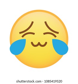 Intimate emoji emoticon with cute cat mouth vector