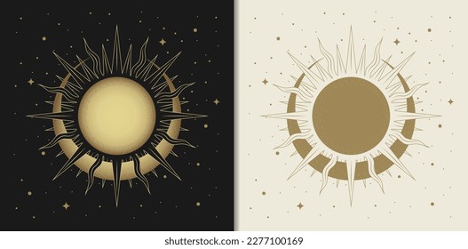 Sol íntimo y luna acogen un ambiente relajante y encantador