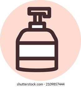 Intime gel, illustration, vector on a white background.