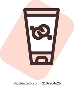 Intime lubrigel, illustration, vector on a white background.