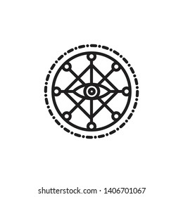 Intium, Tarot And Illuminati Logo Logo With Abstract Concept