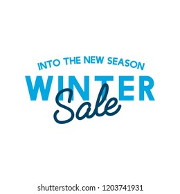 Into the new season winter sale vector
