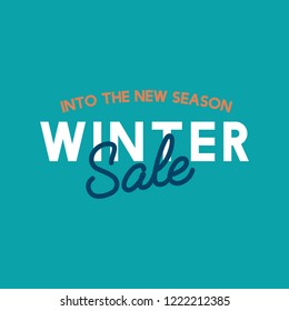 Into the new season winter sale vector