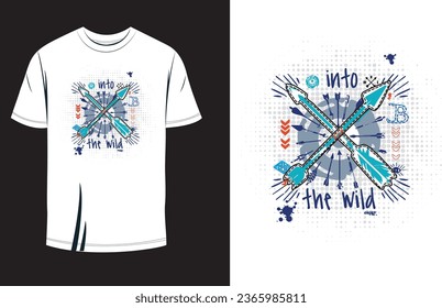 Into The Wild Print Ready T Shirt Design For Everyone