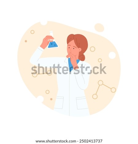 INTP MBTI type of personality, intuitive introvert with logical thinking vector illustration