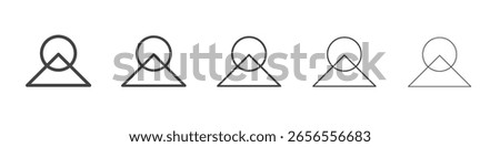 Intra icon outline ilustration vector symbol