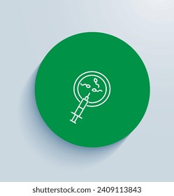 Intracytoplasmic Sperm Injection icon vector design