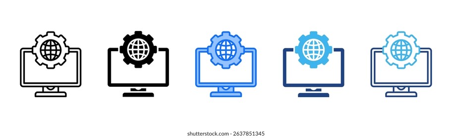 Intranet Icon Set With Multiple Style For Design