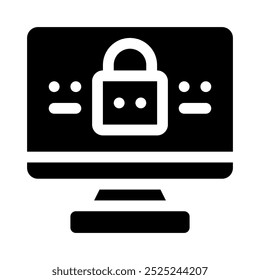ícone da intranet com glifo de estilo