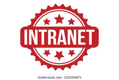 Intranet Rubber Stamp Seal Vector