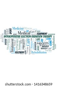 Intraoperative Electron Radiation Therapy word cloud. Wordcloud made with text only.