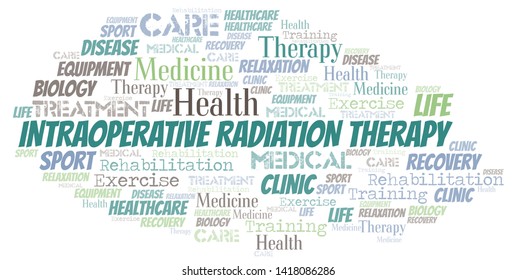 Intraoperative Radiation Therapy word cloud. Wordcloud made with text only.