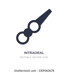 intraoral icon on white background. Simple element illustration from Dentist concept. intraoral icon symbol design.