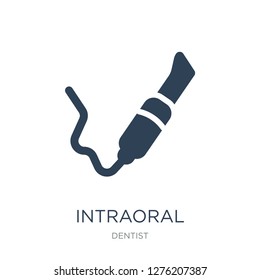 intraoral icon vector on white background, intraoral trendy filled icons from Dentist collection, intraoral vector illustration