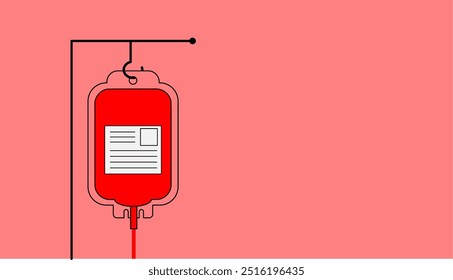 Intravenous Drip Bag for Medical Treatment