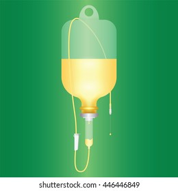 Intravenous drip for emergency patient. 