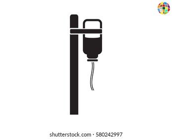 intravenous drip, icon, vector illustration eps10
