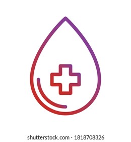 Intravenous Fluid, Water, Liquid Icon Logo Illustration Vector Isolated. Hospital and Healthcare Icon. Suitable for Website Design, Logo, App, and UI. Editable Stroke and Pixel Perfect. EPS 10.