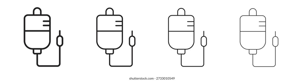 Plantilla de diseño de iconos intravenosos para Web y elemento de interfaz de usuario móvil