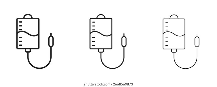 Icono intravenoso para proyectos de Diseño gráfico