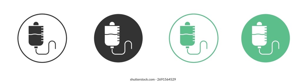 Conjunto de iconos intravenosos. para concepto móvil y Diseño web.