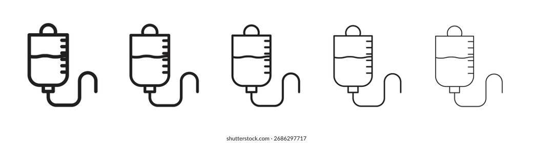 Intravenous icon simple vector set. Graphic Illustration