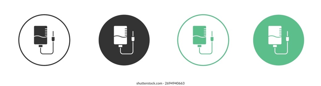 Intravenous icon vector, filled flat sign, solid pictogram