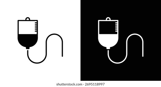 Intravenous icon vector, filled flat sign, solid pictogram. Symbol, logo illustration.