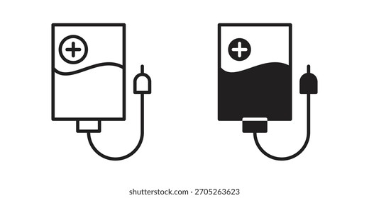Elemento de diseño aislado de Vector de icono intravenoso. EPS10