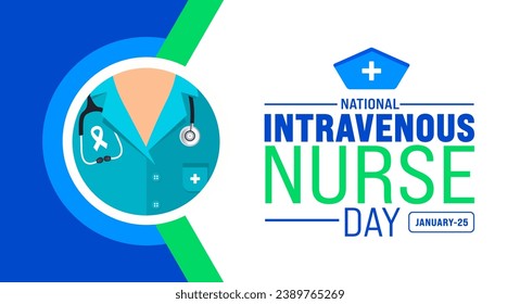 Intravenous Nurse Day or IV Nurse Day background design template use to background, banner, placard, card, book cover,  and poster design template with text inscription and standard color. vector