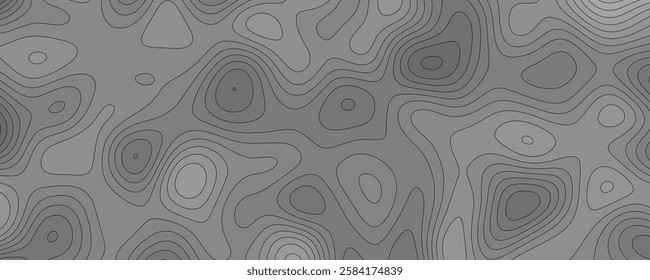 Intricate abstract composition showcasing wavy organic lines and detailed contours
