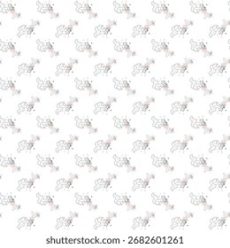 Los intrincados patrones geométricos abstractos en tonos de gris crean un diseño texturizado y repetitivo perfecto para el diseño de fondos y superficies.