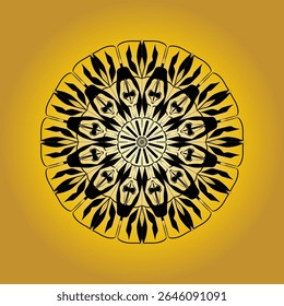 Intricate abstract mandala pattern , perfect for spiritual, decorative, or meditation-themed design backgrounds and prints.