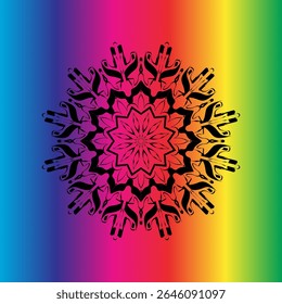 Intricate abstract mandala pattern , perfect for spiritual, decorative, or meditation-themed design backgrounds and prints.