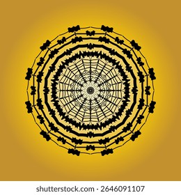 Intricate abstract mandala pattern , perfect for spiritual, decorative, or meditation-themed design backgrounds and prints.