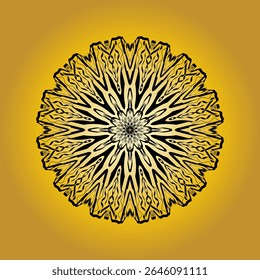 Intricate abstract mandala pattern , perfect for spiritual, decorative, or meditation-themed design backgrounds and prints.
