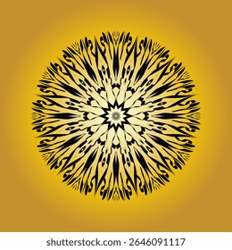 Intricate abstract mandala pattern , perfect for spiritual, decorative, or meditation-themed design backgrounds and prints.
